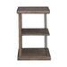 City Scape Chair Side Table in White Oak Veneers - Plourde Furniture Co (Caribou, ME)