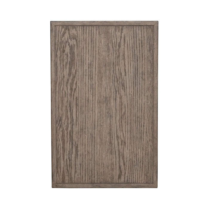 City Scape Chair Side Table in White Oak Veneers - Plourde Furniture Co (Caribou, ME)