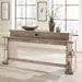 City Scape Console Bar Table in White Oak Veneers - Plourde Furniture Co (Caribou, ME)