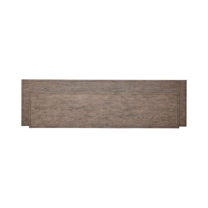 City Scape Console Bar Table in White Oak Veneers - Plourde Furniture Co (Caribou, ME)