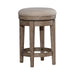 City Scape Upholstered Swivel Console Stool in White Oak Veneers - Plourde Furniture Co (Caribou, ME)