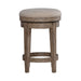 City Scape Upholstered Swivel Console Stool in White Oak Veneers - Plourde Furniture Co (Caribou, ME)