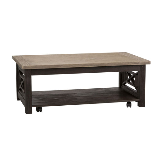 Heatherbrook Cocktail Table in Charcoal and Ash - Plourde Furniture Co (Caribou, ME)