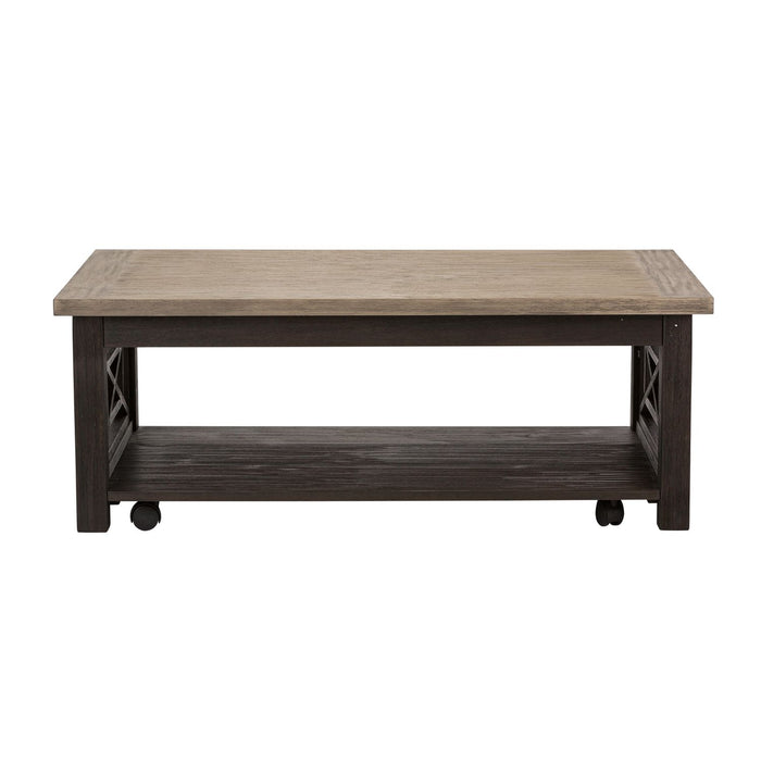 Heatherbrook Cocktail Table in Charcoal and Ash - Plourde Furniture Co (Caribou, ME)