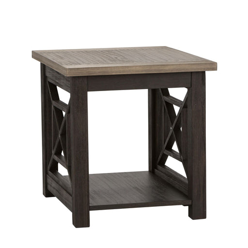 Heatherbrook End Table in Charcoal and Ash - Plourde Furniture Co (Caribou, ME)