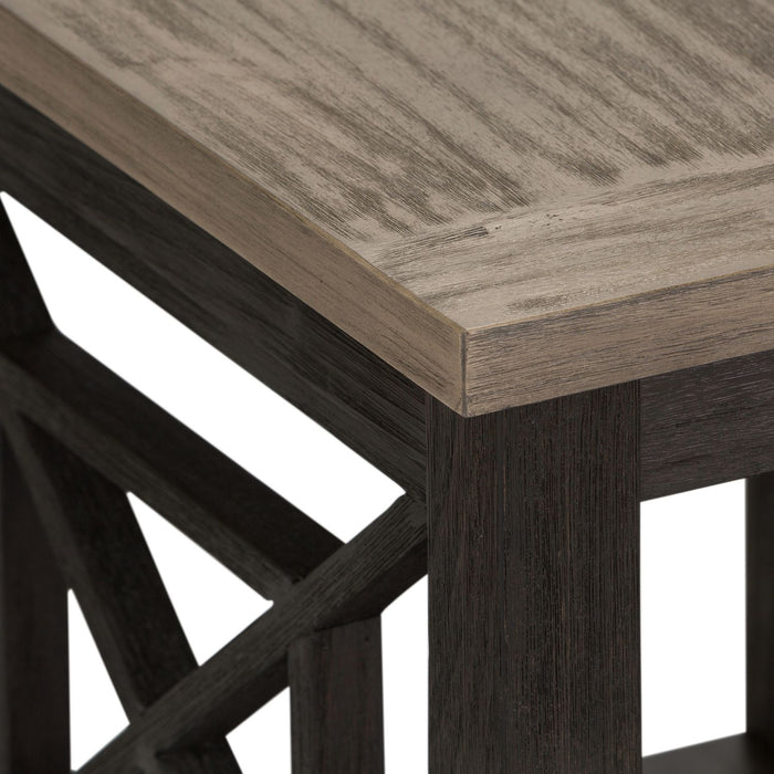 Heatherbrook End Table in Charcoal and Ash - Plourde Furniture Co (Caribou, ME)