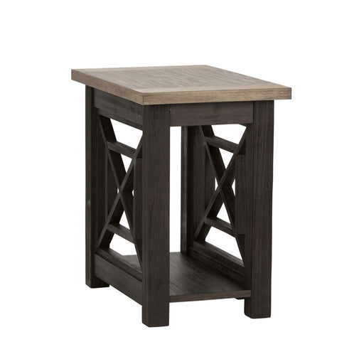 Heatherbrook Chair Side Table in Charcoal and Ash - Plourde Furniture Co (Caribou, ME)