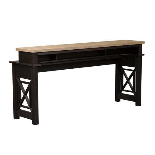 Heatherbrook Console Bar Table in Charcoal and Ash - Plourde Furniture Co (Caribou, ME)