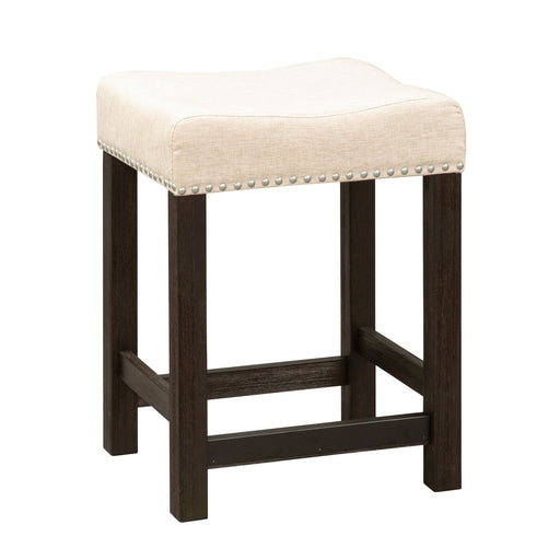 Heatherbrook Uph Barstool in Charcoal and Ash - Plourde Furniture Co (Caribou, ME)