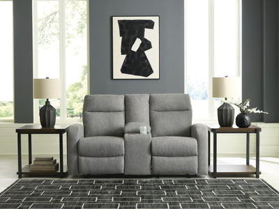 Gauntlet Reclining Loveseat with Console - Plourde Furniture Co (Caribou, ME)