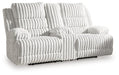 Rhines Falls Power Reclining Loveseat with Console - Plourde Furniture Co (Caribou, ME)
