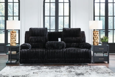 Rhine Falls Power Reclining Sofa with Drop Down Table - Plourde Furniture Co (Caribou, ME)