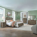 Hickory Grove Panel Bed, Dresser & Mirror, Chest, Night Stand image