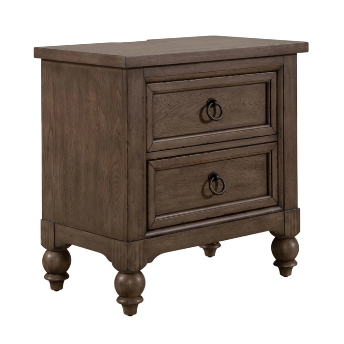 Americana Farmhouse Sleigh Bed, Dresser & Mirror, Chest, N/S image