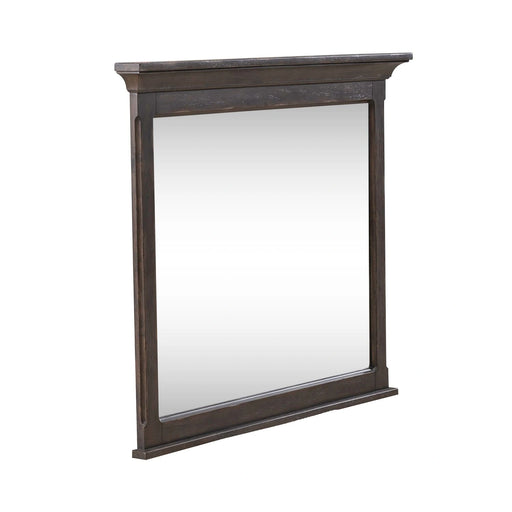 Paradise Valley Landscape Mirror in Saddle Brown image