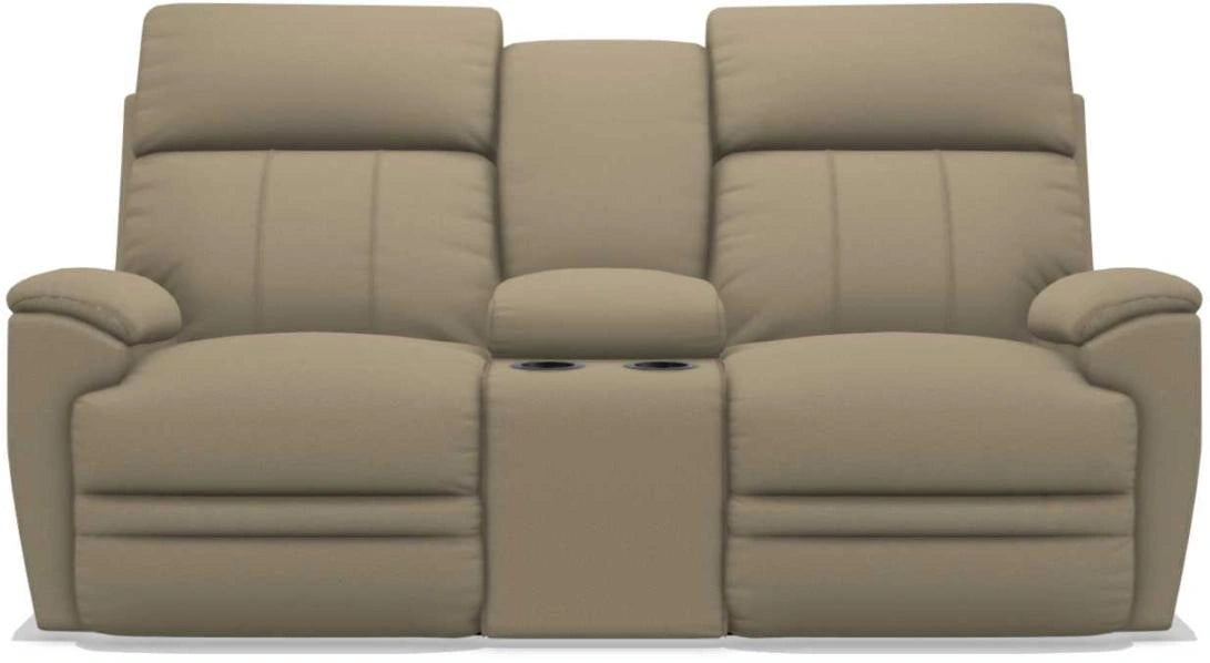 La-Z-Boy Talladega Wicker La-Z-Time Power-Reclineï¿½ Loveseat With Console & Power Headrest