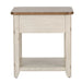 Farmhouse Reimagined End Table with Basket in Antique White image