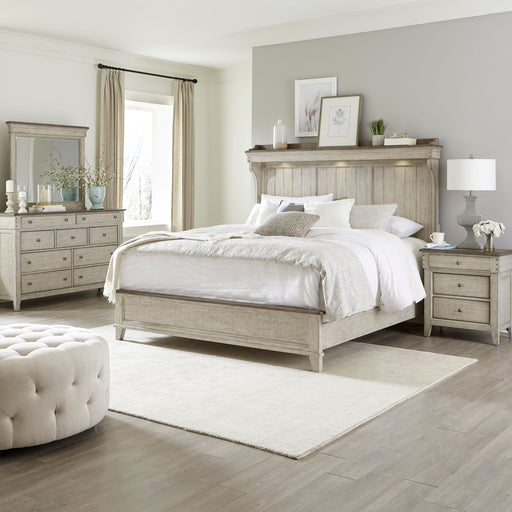 Ivy Hollow King California Mantle Bed, Dresser & Mirror, Night Stand image