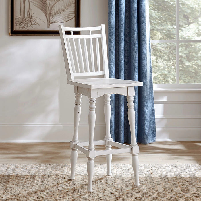 Magnolia Manor Spindle Back Swivel Bar Stool image