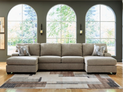 Newellen Sectional with Double Chaise - Plourde Furniture Co (Caribou, ME)