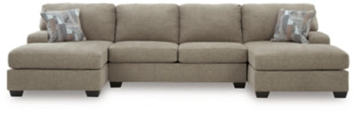 Newellen Sectional with Double Chaise - Plourde Furniture Co (Caribou, ME)