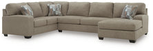 Newellen Sleeper Sectional with Chaise - Plourde Furniture Co (Caribou, ME)
