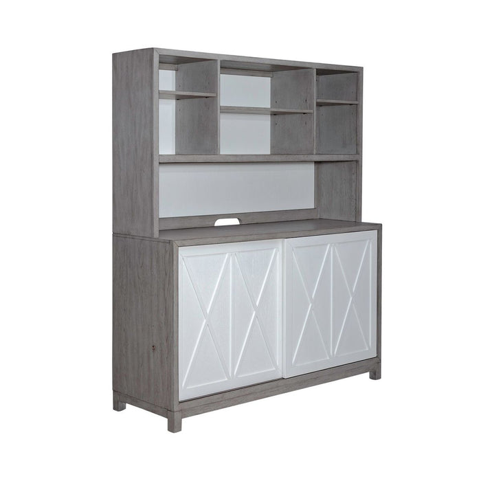 Liberty Furniture Palmetto Heights Server & Hutch in Two-Tone image