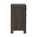 Modern Edge Nightstand w/ Charging Station in Caffe image