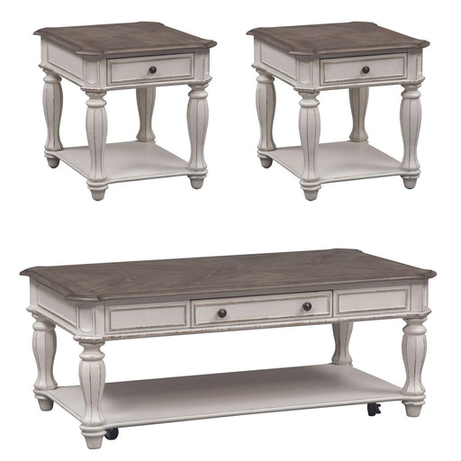 Magnolia Manor 3 Piece Set (1-Cocktail 2-End Tables) image