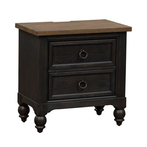 Americana Farmhouse 2 Drawer Nightstand in Black image