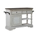 Magnolia Manor Bar Cart in Antique White & Weathered Bark EST SHIP TIME APPX 4 WEEKS image