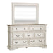 Abbey Park Uph Sleigh Bed, Dresser & Mirror image