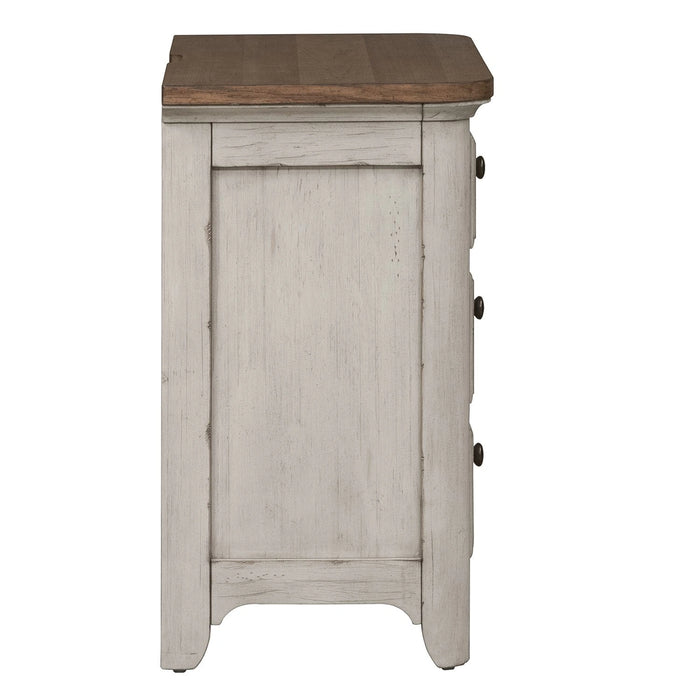 Farmhouse Reimagined Drawer Nightstand in Antique White image