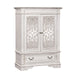 Abbey Park Mirrored Door Chest in Antique White image