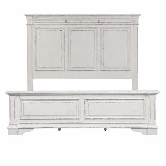 Abbey Park King California Panel Bed, Dresser & Mirror, Chest image