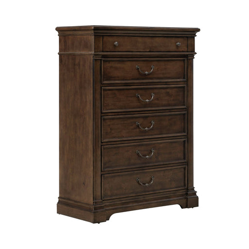 Arden Road 6 Drawer Chest in Satin Cherry - Plourde Furniture Co (Caribou, ME)