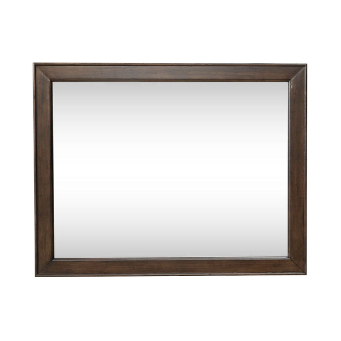 Arden Road Landscape Mirror in Satin Cherry - Plourde Furniture Co (Caribou, ME)