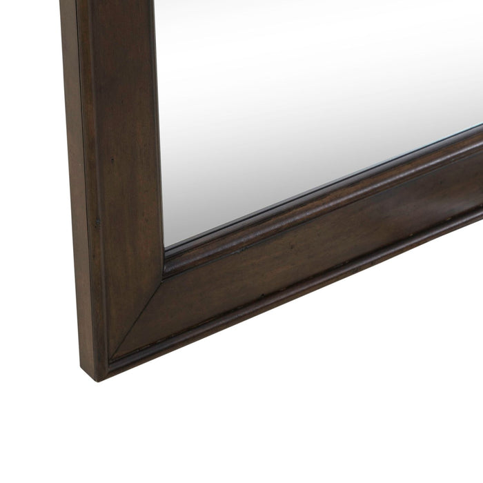 Arden Road Landscape Mirror in Satin Cherry - Plourde Furniture Co (Caribou, ME)