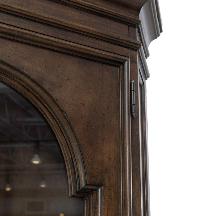 Arden Road Corner Cabinet in Satin Cherry - Plourde Furniture Co (Caribou, ME)