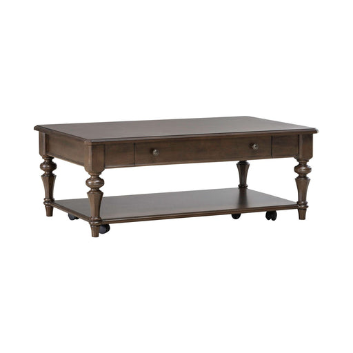 Arden Road Rectangular Cocktail Table in Satin Cherry - Plourde Furniture Co (Caribou, ME)
