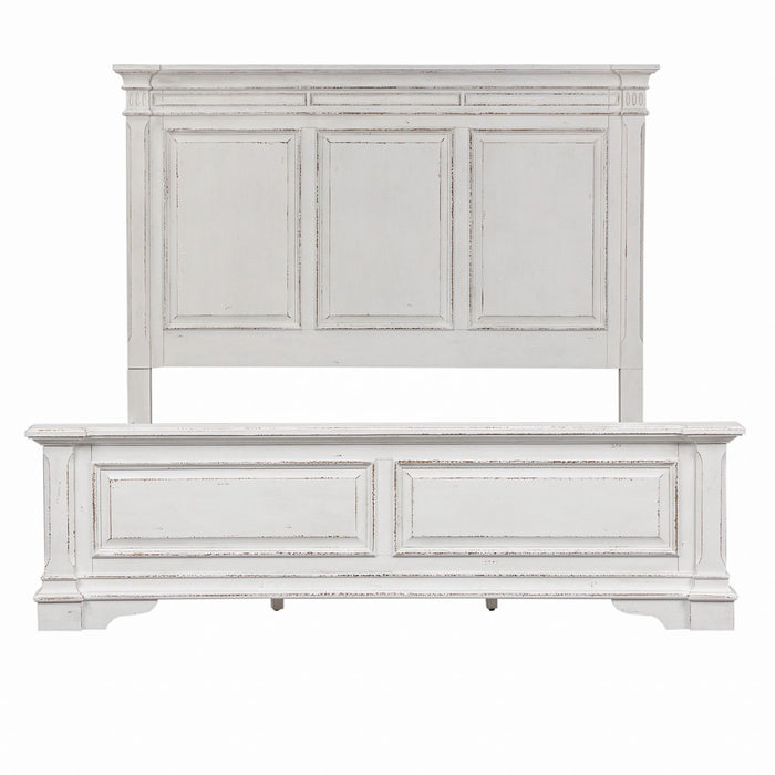 Abbey Park King California Panel Bed, Dresser & Mirror, Chest, Night Stand - Plourde Furniture Co (Caribou, ME)