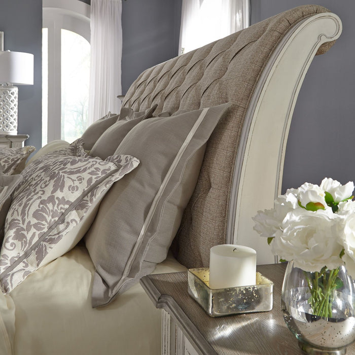 Abbey Park King California Sleigh Bed - Plourde Furniture Co (Caribou, ME)