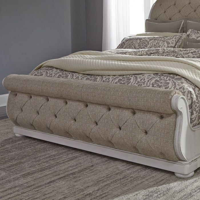 Abbey Park King California Sleigh Bed - Plourde Furniture Co (Caribou, ME)