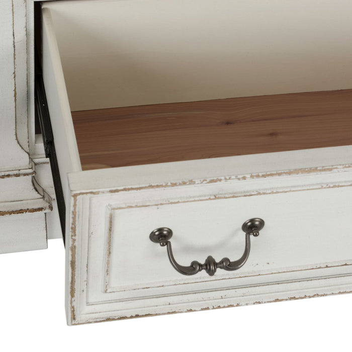 Abbey Park King California Sleigh Bed, Dresser & Mirror - Plourde Furniture Co (Caribou, ME)