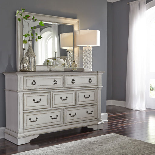 Abbey Park King California Sleigh Bed, Dresser & Mirror, Chest - Plourde Furniture Co (Caribou, ME)