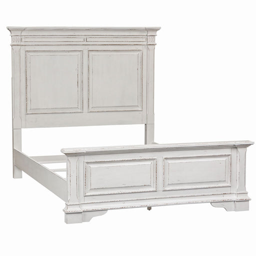 Abbey Park King Panel Bed, Dresser & Mirror - Plourde Furniture Co (Caribou, ME)