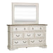 Abbey Park Queen Uph Sleigh Bed, Dresser & Mirror, Chest - Plourde Furniture Co (Caribou, ME)