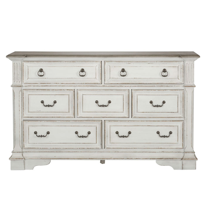 Abbey Park Drawer Dresser in Antique White - Plourde Furniture Co (Caribou, ME)