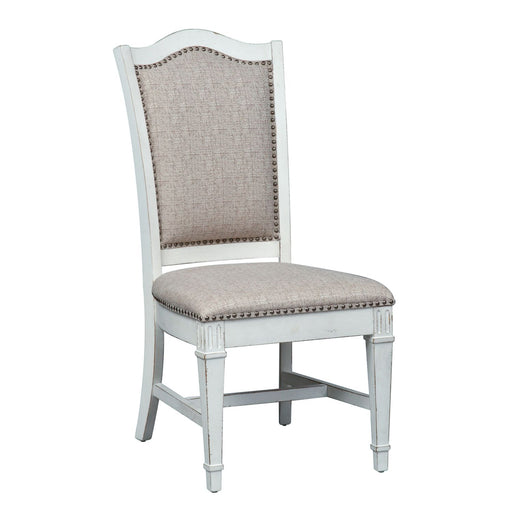 Abbey Park Upholstered Side Chair (set of 2) in Antique White - Plourde Furniture Co (Caribou, ME)