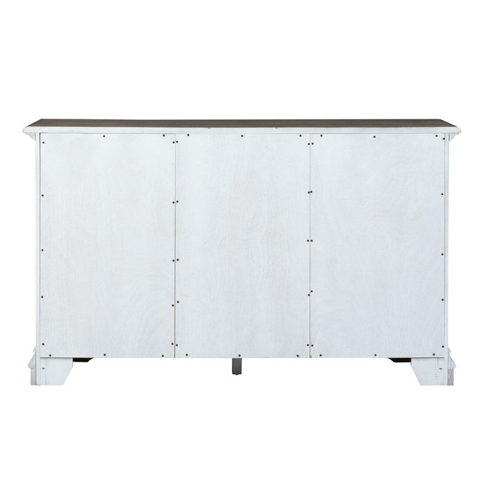 Abbey Park Buffet in Antique White - Plourde Furniture Co (Caribou, ME)